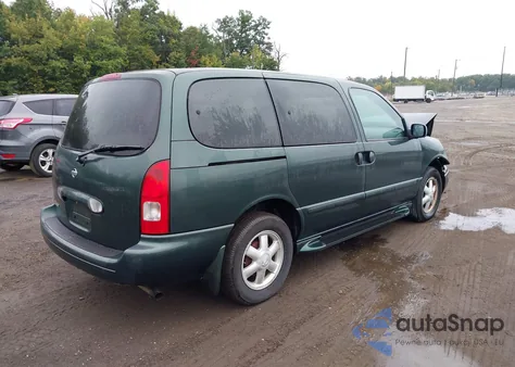 2002 Nissan Quest Gxe from USA, damaged, VIN 4N2ZN15T42D819118